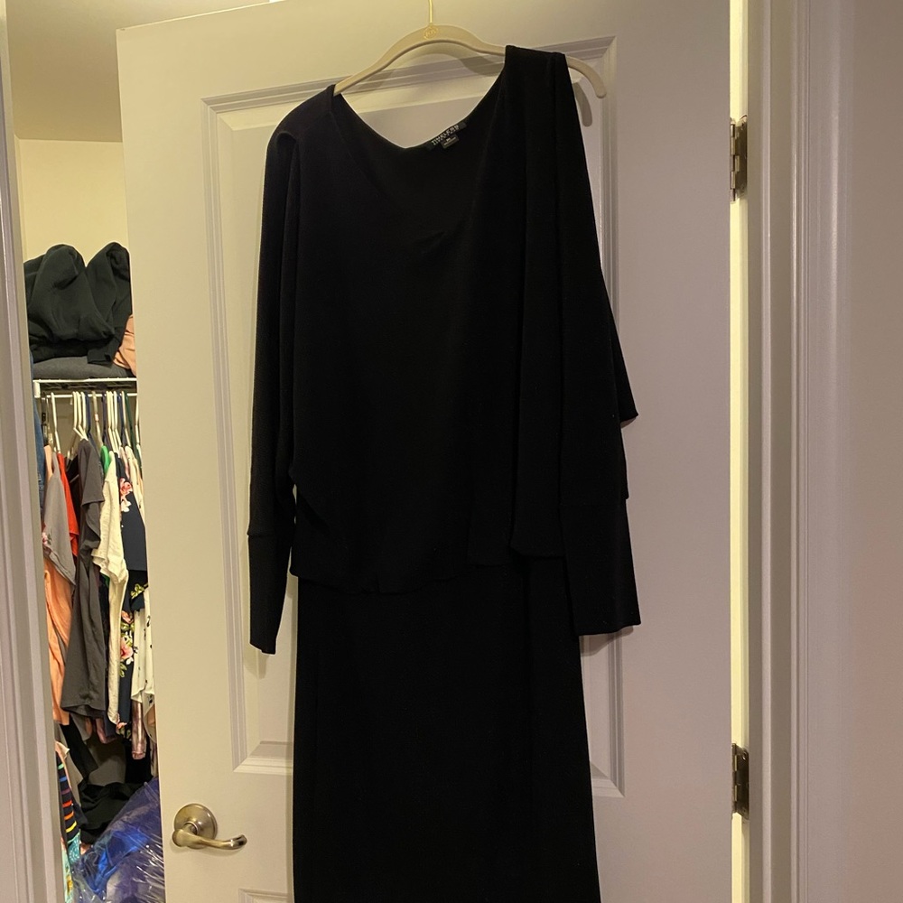 Long sleeve black dress